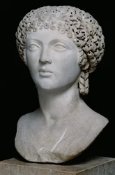 Büste einer römischen Frau, möglicherweise Poppaea Augusta, 55-60 n. Chr.